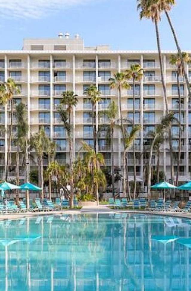 Upscale hotel with pool