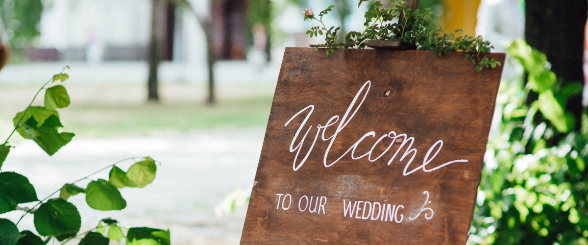Wedding sign