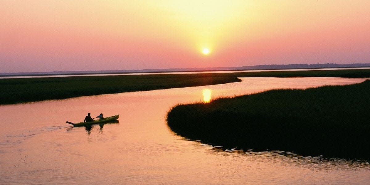 On the water
