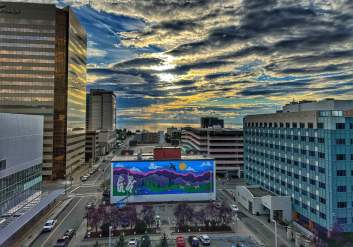 Downtown Anchorage G Street Mural