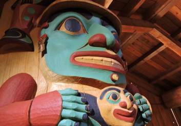 Alaska Native Heritage Center Carving  Ashley Heimbigner