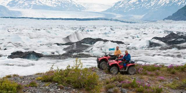 Knik Glacier ATV tour near Anchorage in the Chugach