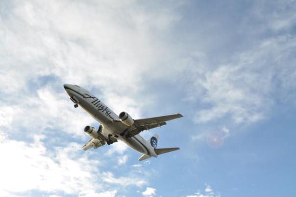Alaska Air Arriving in Anchorage - Brenda Carlson