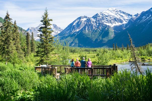 Eagle River Nature Center views of the Chugach