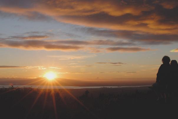 Anchorage sunset from Glen Alps Trail