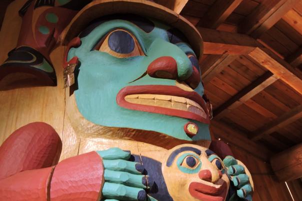 Alaska Native Heritage Center Carving  Ashley Heimbigner