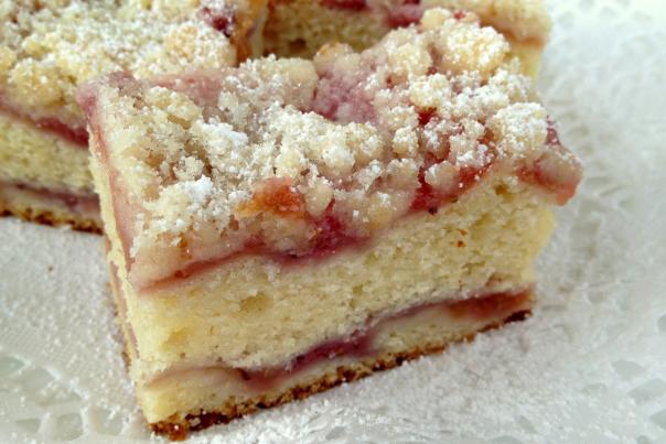 Rhubarb Crumb Coffeecake