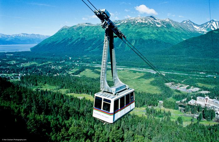 Tram at Alyeska Resort. Photo by Ken Graham Photography.