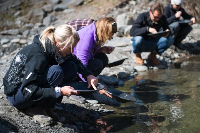 Crow Creek Mine gold panning