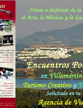 "Encuentros Poéticos en Villamartín". Turismo Creativo y Temático. Lujo.