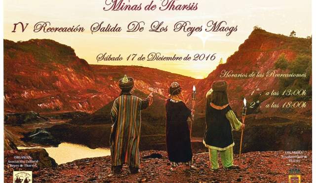 Recreación de la salida de los Reyes Magos