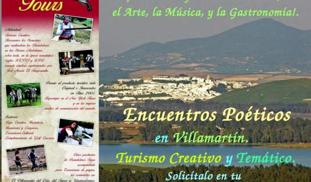"Encuentros Poéticos en Villamartín". Turismo Creativo y Temático. Lujo.