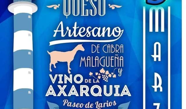 Markt für traditionell hergestellten Ziegenkäse aus Málaga und Wein aus der Axarquía
