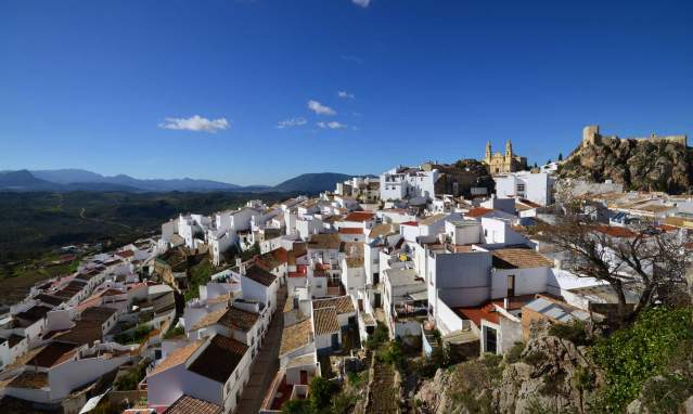 Olvera, a gleaming white, picture-postcard town