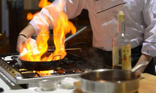 A show cooking very typical of Jerez