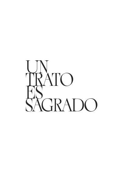 Un trato es sagrado