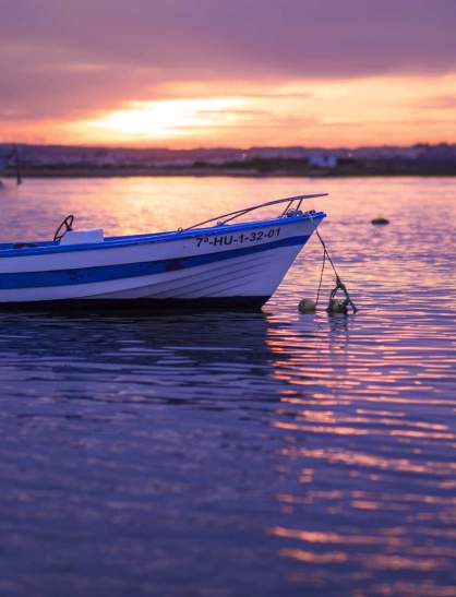 Muelle Martínez Catena, Isla Cristina Huelva. Ruta de los atardeceres para Poetas.