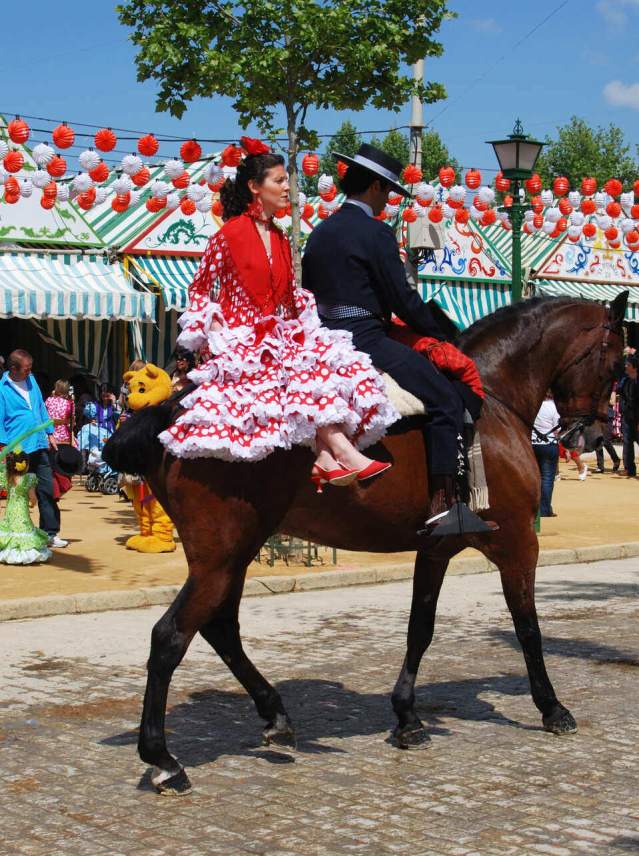 April Fair in Seville Horses and Horse-drawn Carriages