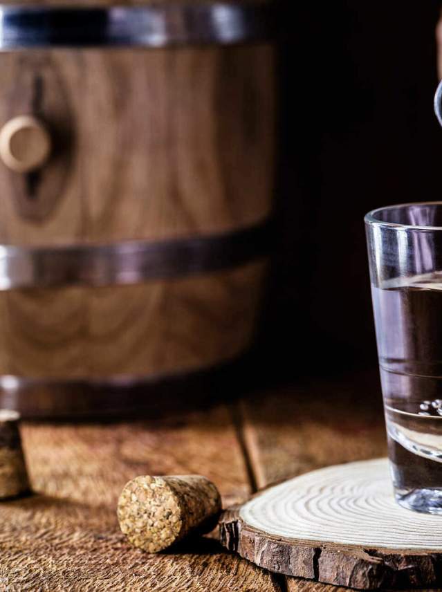 Aguardiente y Potaje de castañas de Ojén