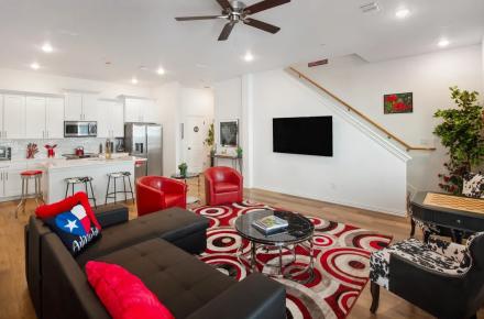 Heart of Arlington Ruby Condo Living Room 2