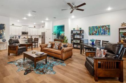 Heart of Arlington Sapphire condo living room 1