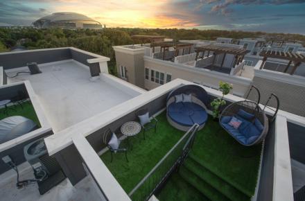 Heart of Arlington Rooftop Condo View