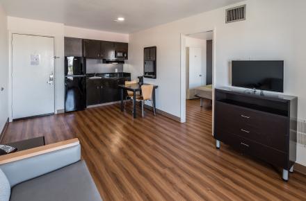 Living room and Kitchen