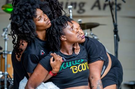 Cultural performance at Juneteenth event 2022
