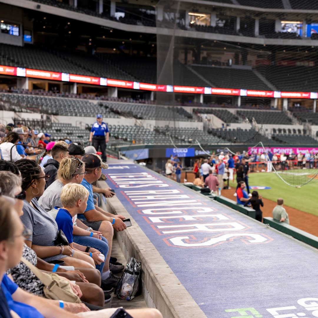 Texas Rangers Pregame Tours TEX vs CLE
