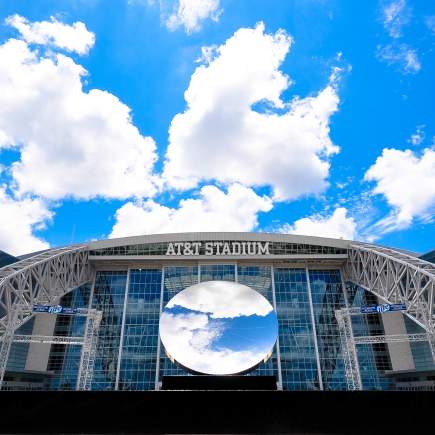 Sky mirror AT&T Stadium