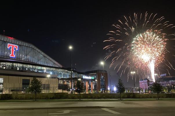 Globe Life Field Fireworks GLF