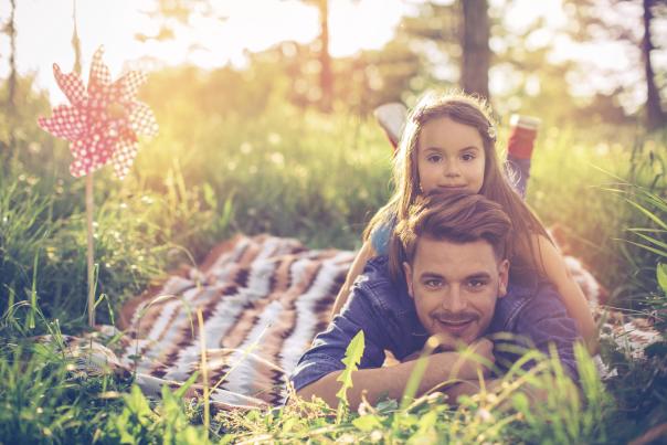 dad and daughter family