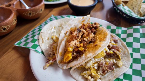 Los Molcas Breakfast Tacos