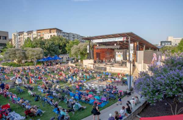 Levitt Pavilion Stage + Crowd