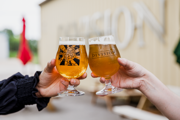 Division Brewing cheers beer