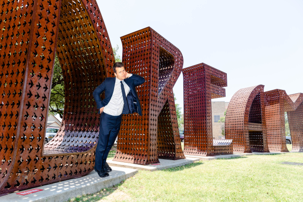 Glen Powell at Dream Sculpture