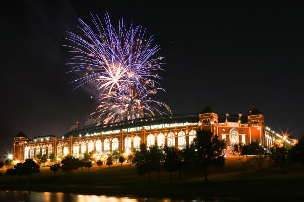 Globe Life Park fireworks