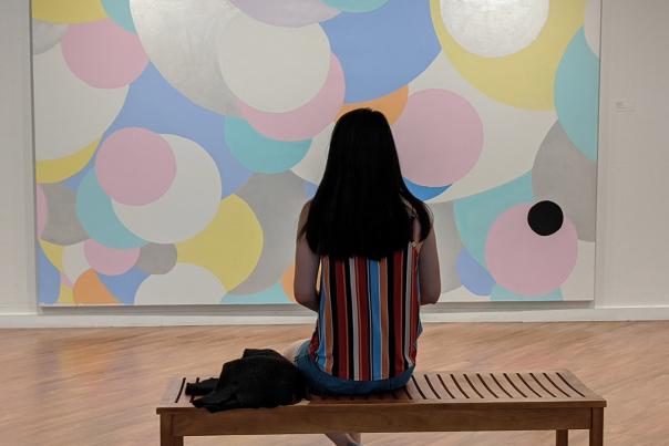 Arlington Museum of Art Knox Martin large painting