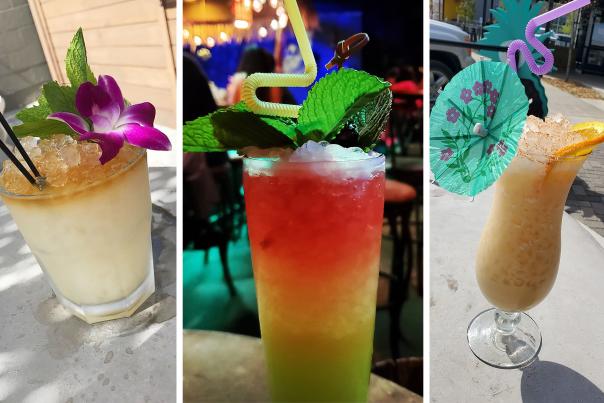 Drinks from 4 Kahunas Tiki Lounge