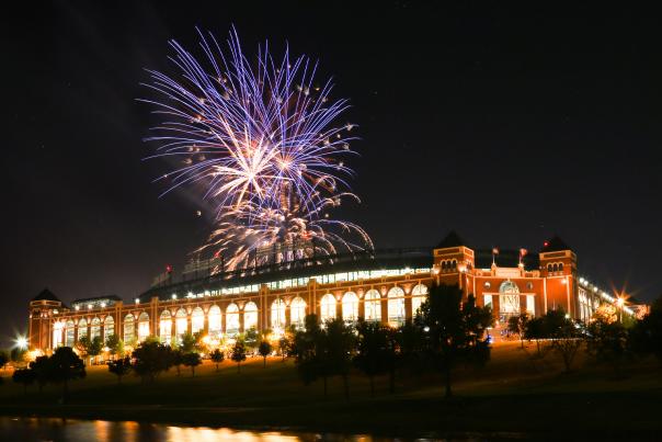 Globe Life Park fireworks