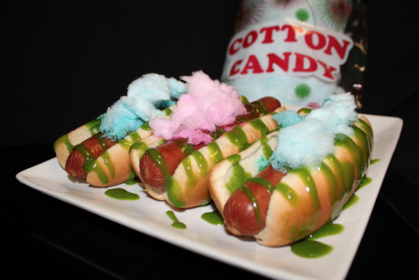 cotton candy dog