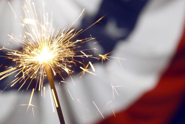 July 4th sparkler