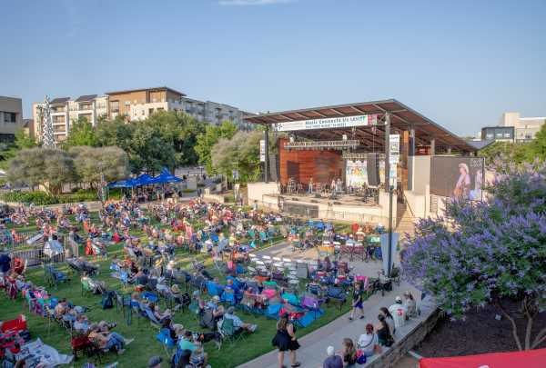 Levitt Pavilion Stage + Crowd