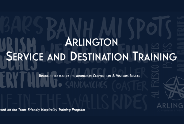 Arlington Ambassadors Service and Destination Training