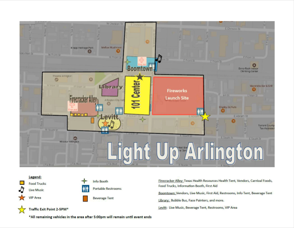 Light Up Arlington Map 2025