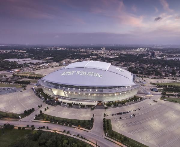 Aerial View Of AT&T Stadium
