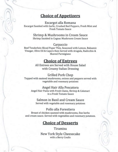 Piccolo Mondo menu RW 2024