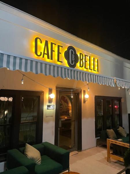 cafe belli exterior night