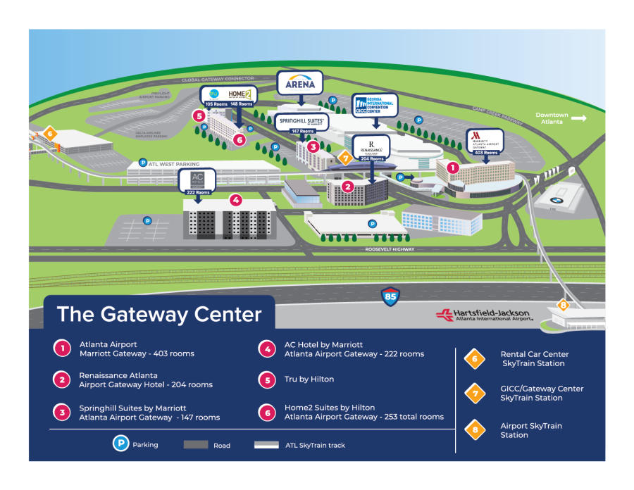 Gateway Center Campus 2D Map_Dec '23