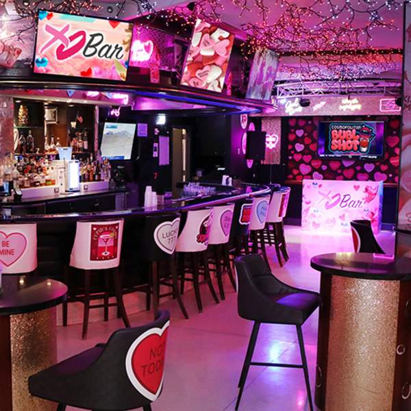 XO Bar Valentine Themed Pop-Up Bar